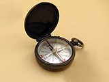 Edwardian hunter cased pocket compass signed DOLLOND LONDON